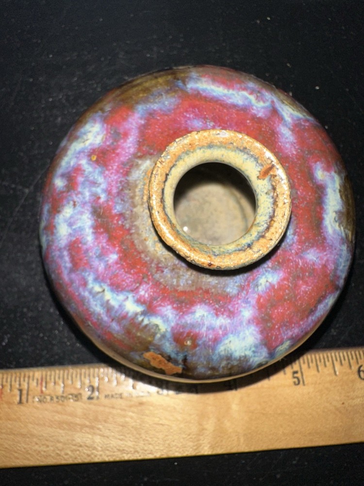 Pottery Vase Small Signed