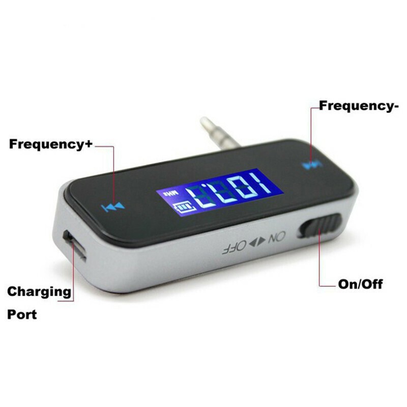 Wireless 3.5mm FM Transmitter For Car Aux MP3 MP4 IPOD iPhone Hands Free