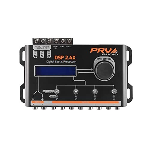 4 Channel Digital Crossover & Equalizer DSP Audio Processor with Remote Control