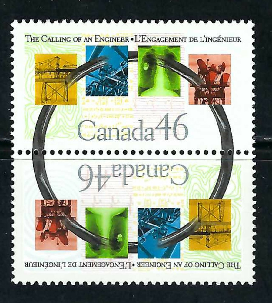 CANADA - SCOTT 1848a - VFNH - VERTICAL TÊTE-BÊCHE PAIR - ENGINEER - 2000
