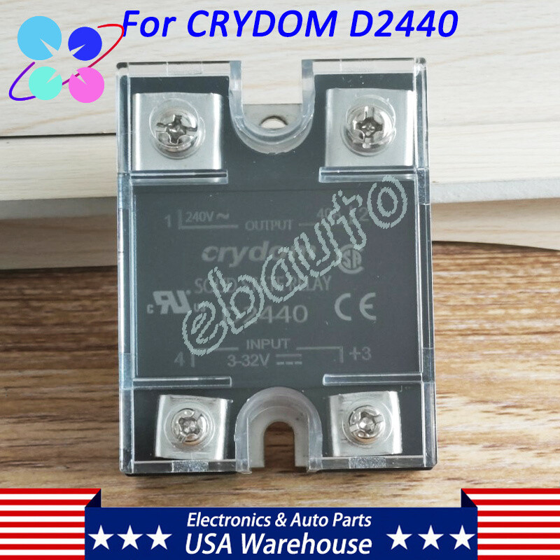 For Crydom D2440 SSR 3-32V Output 40A 240V Solid State Relay Input US STOCK