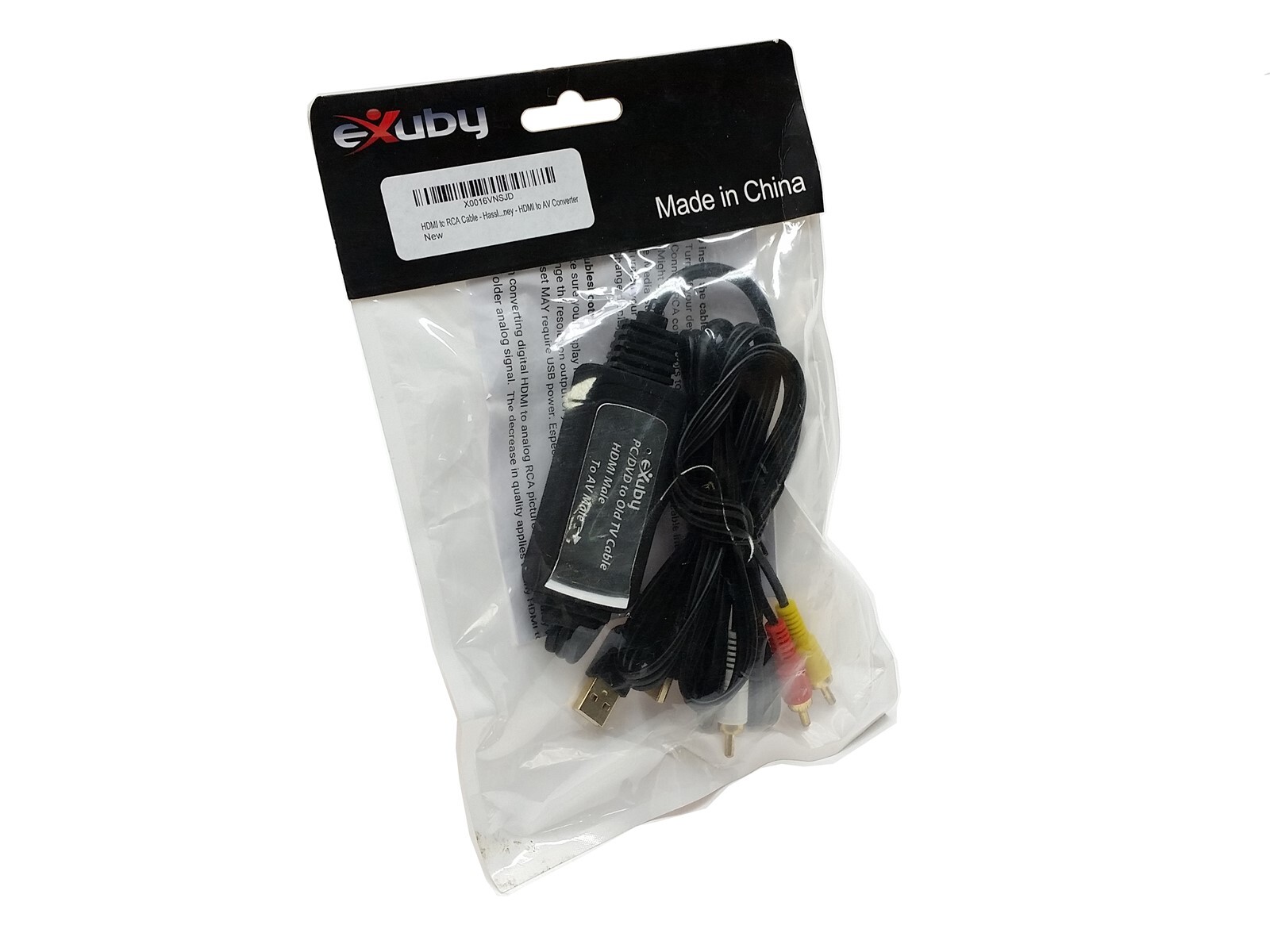 HDMI to RCA AV Composite Adapter Audio Video Converter Cable NES PS SNES WII