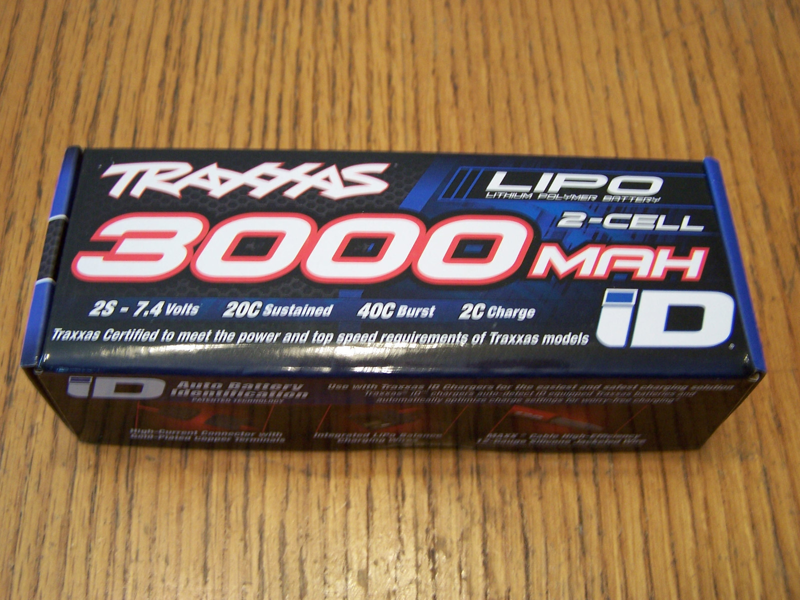 For Traxxas 2827X 7.4v 2 Cell 20c 2s 3000mah Li-po iD Battery Lipo Slash Rustler