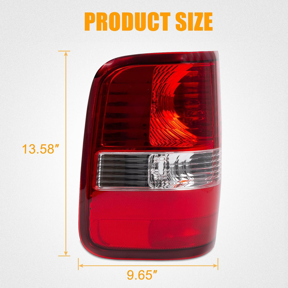 2004-08 F-150 Left Driver Side Tail Light–Compatible Replacement