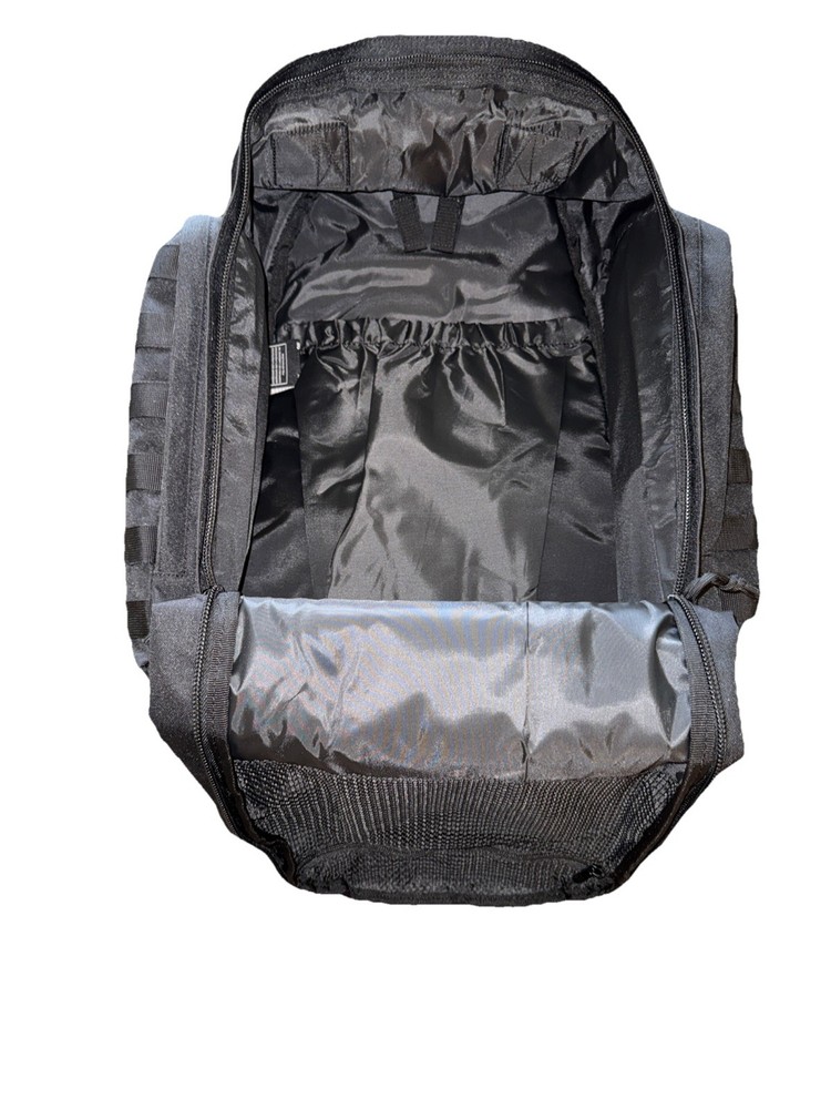 Highland Tactical Ballistic Molle Webbing Hydration Black Backpack Padded Back