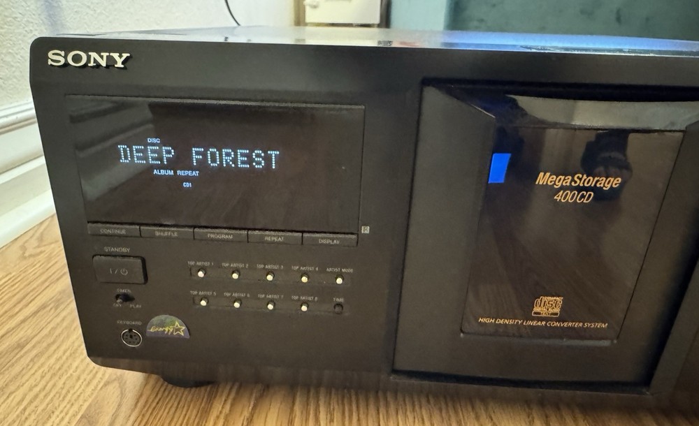 Sony CDP-CX455 Compact Disc Player Mega Storage 400 CD Changer Player
