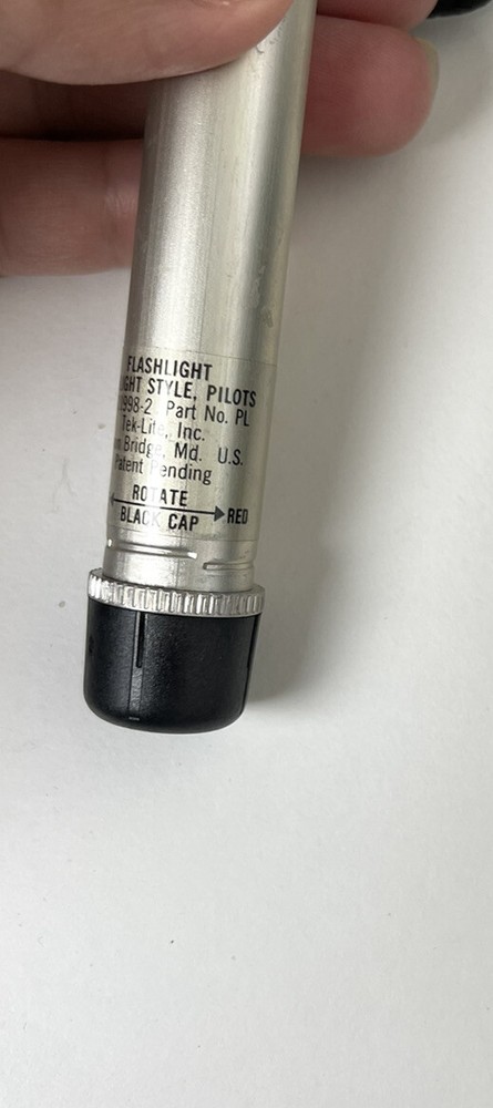 Vintage MS-21998-2 Pilots Penlight Flashlight Working