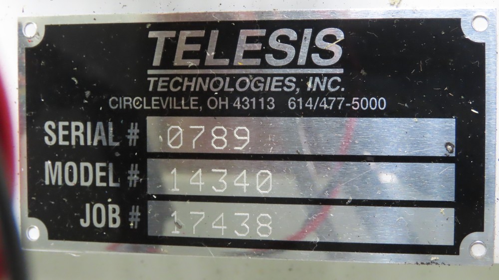 Telesis 14340 Pinstamp Marking System Control Panel Print Head