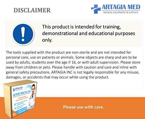 Complete Suture Practice Kit for Suture Training, Including Large Silicone