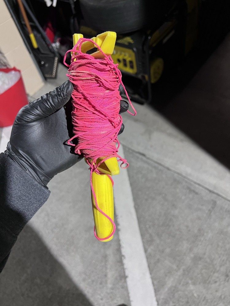 PRO STRINGLINER w/PINK STRING/CONSTRUCTION LINE USED