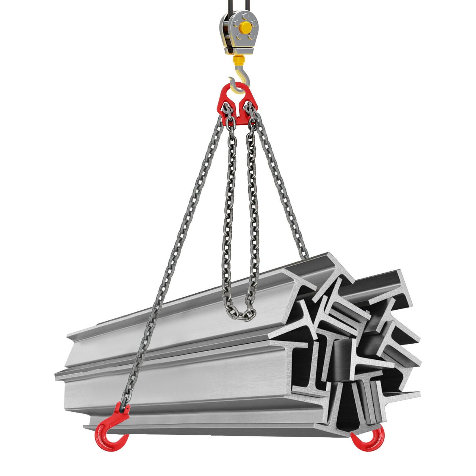 5/16 in*10FT Adjustable Chain Sling with Grab Hook Lifting Chains 5T/11023 lbs