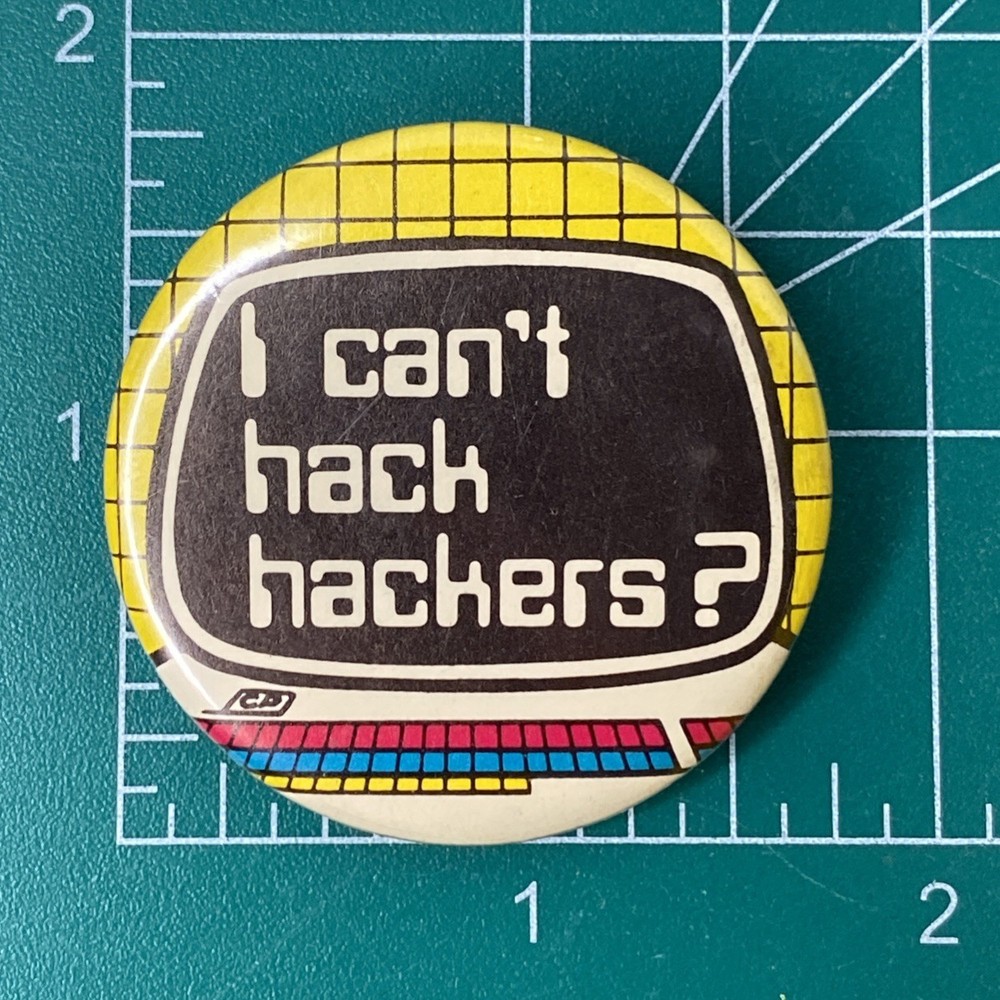3 Vintage IT Tech Computer Engineering Pinback Buttons Centennia Computer Humor