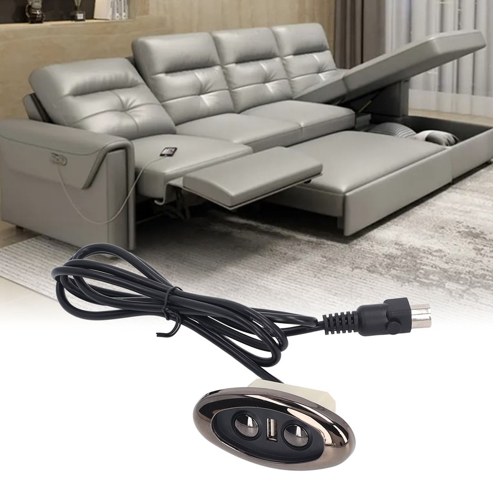 Electric Sofa Controller LED Backlight Single USB Charging Port 5 Pin Electr
