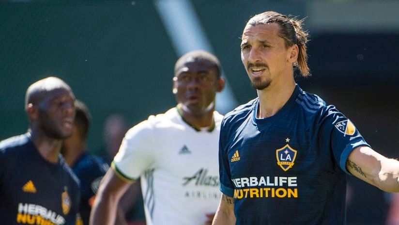 2018 LA Galaxy Away #9 Ibrahimovic Large adidas Soccer Legend Zlatan MLS kit