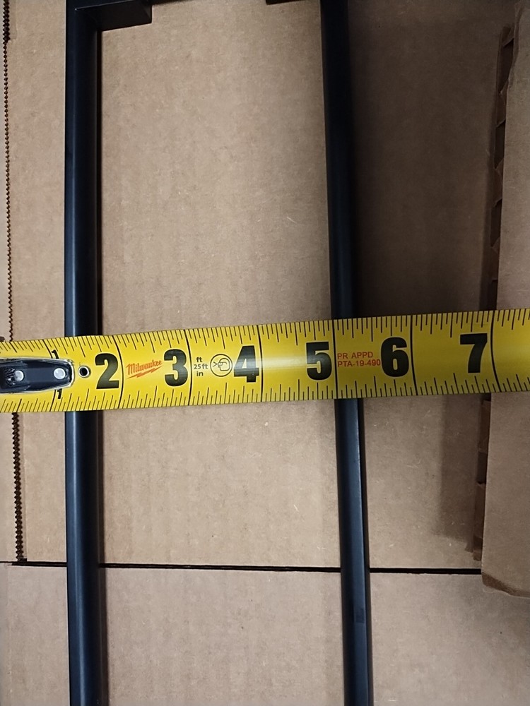 16" Push Pull Door HandleDouble Sided H Shape Sliding Door HandleMatte BlackS...