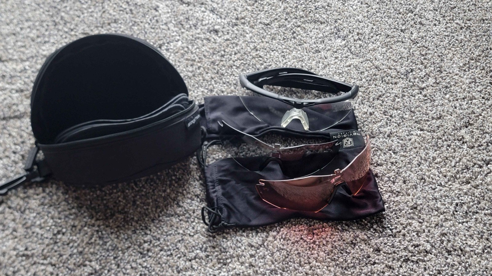 Revision Stingerhawk GREEN/IR  Laser Protection Eyewear Glasses Z87 MIL Rated