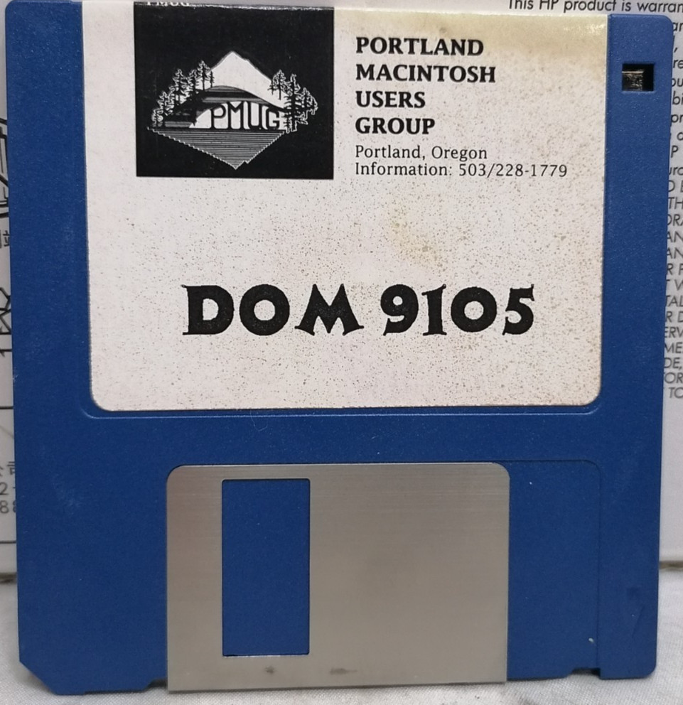 Portland Macintosh Users Group DOM 9105/9106