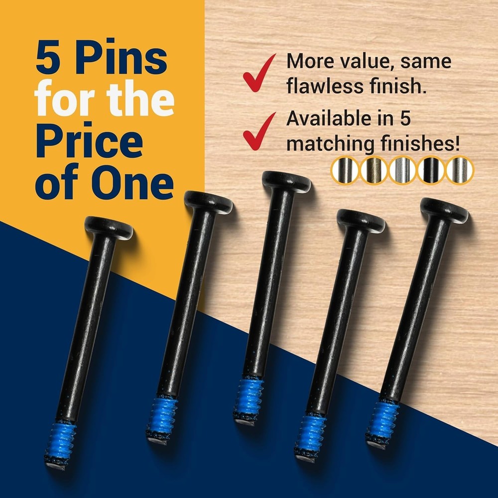Door Lock Pin for Emtek Doors | (5 Pack) Privacy Lock Push Pin Replacements for
