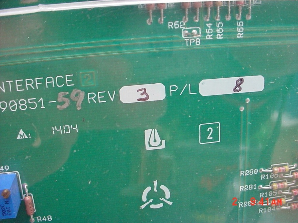 PWA 03-790851-59, INTERFACE CIRCUIT BOARD, REV 3