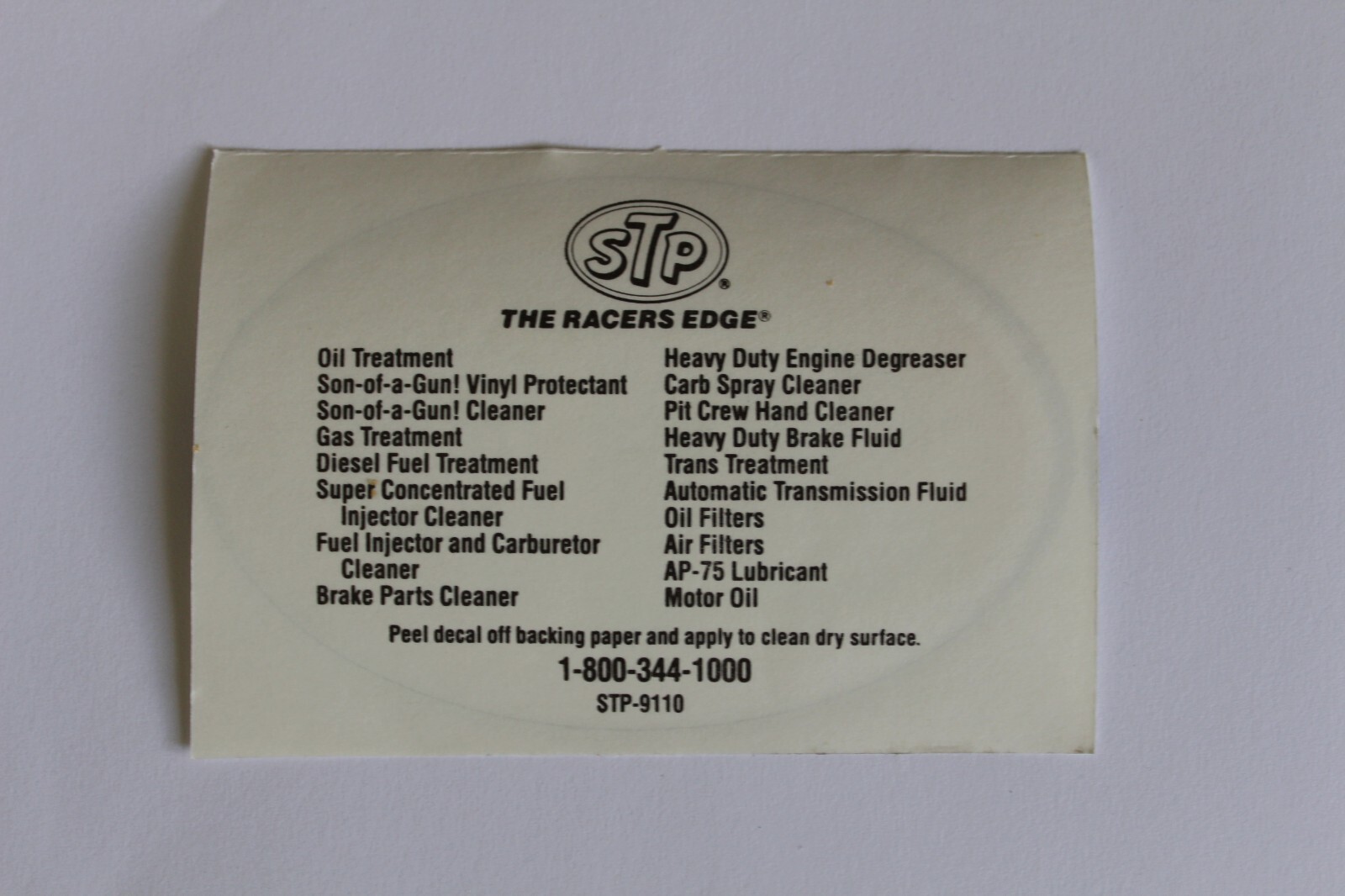 1991 STP LOT OF 2 VINTAGE ORIGINAL RACING STICKERS DECALS NASCAR NHRA PETTY NOS