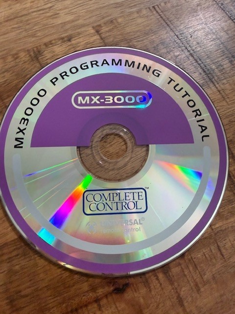 MX3000 Programming Tutorial Complete Control Universal Remote Control CD Disc