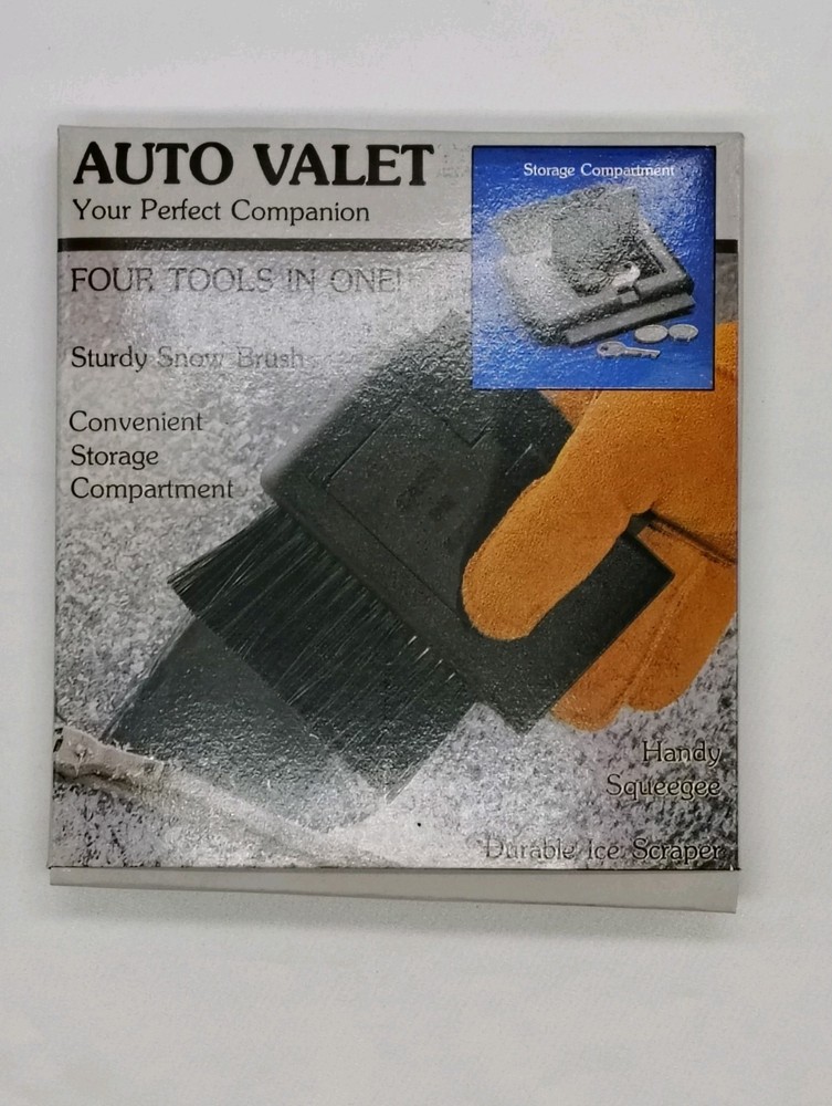 SNP Auto Valet Snow Brush - Ice Scraper - Squeegee - Storage Compartment Multi T