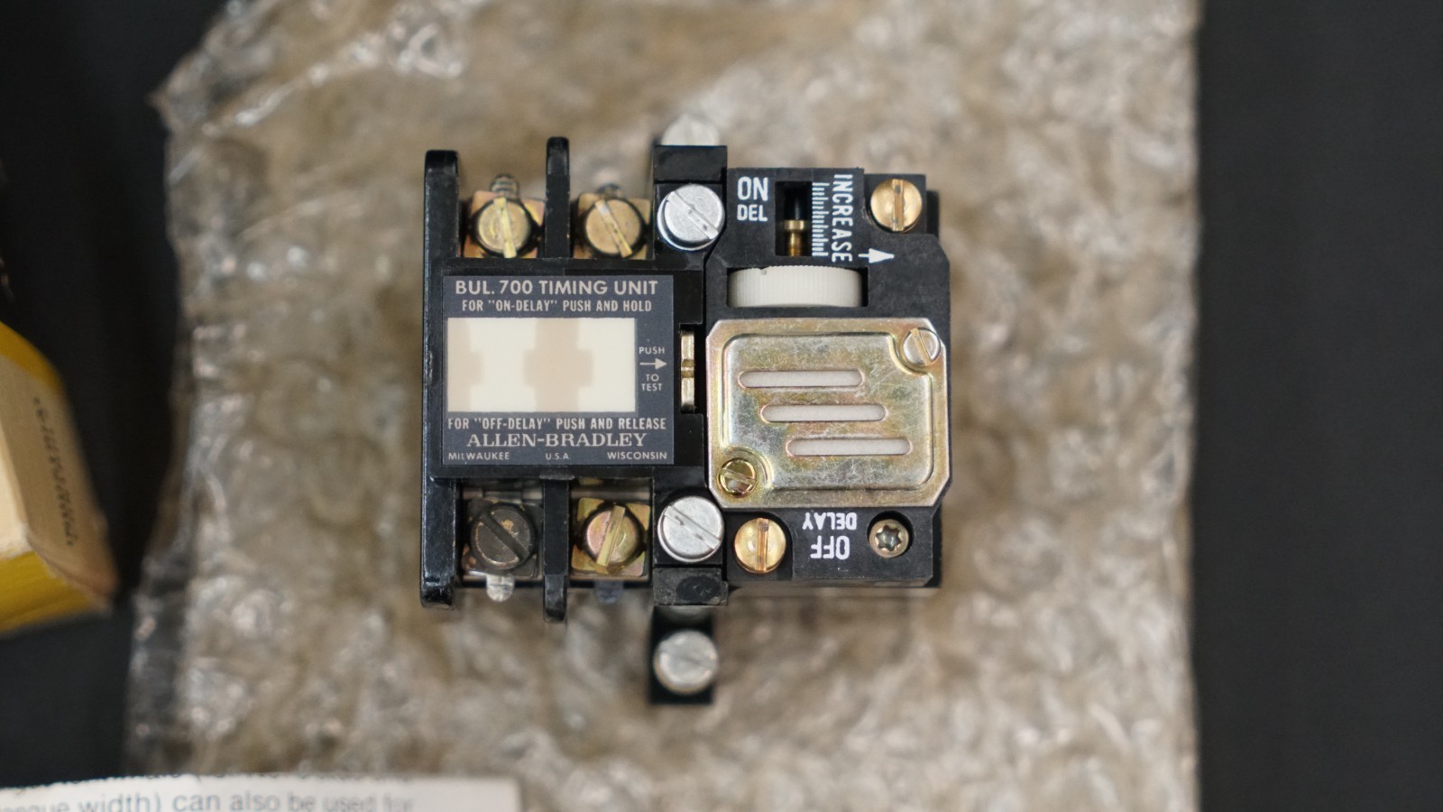 Allen Bradley 700-NT Pneumatic Time Delay Relay (SER C)