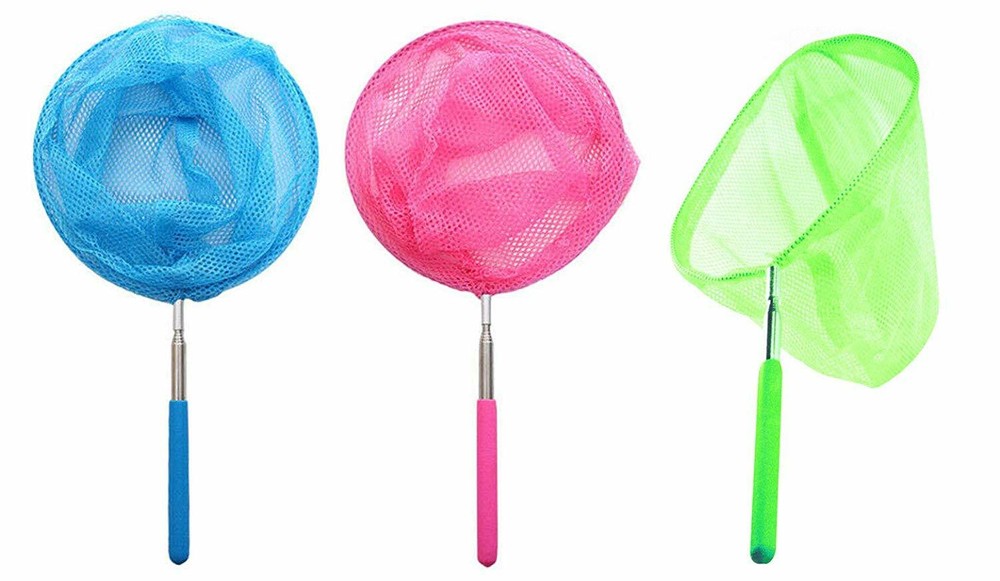 3 Pack Extendable Long Reach Butterfly Net Bug and Insect Catcher