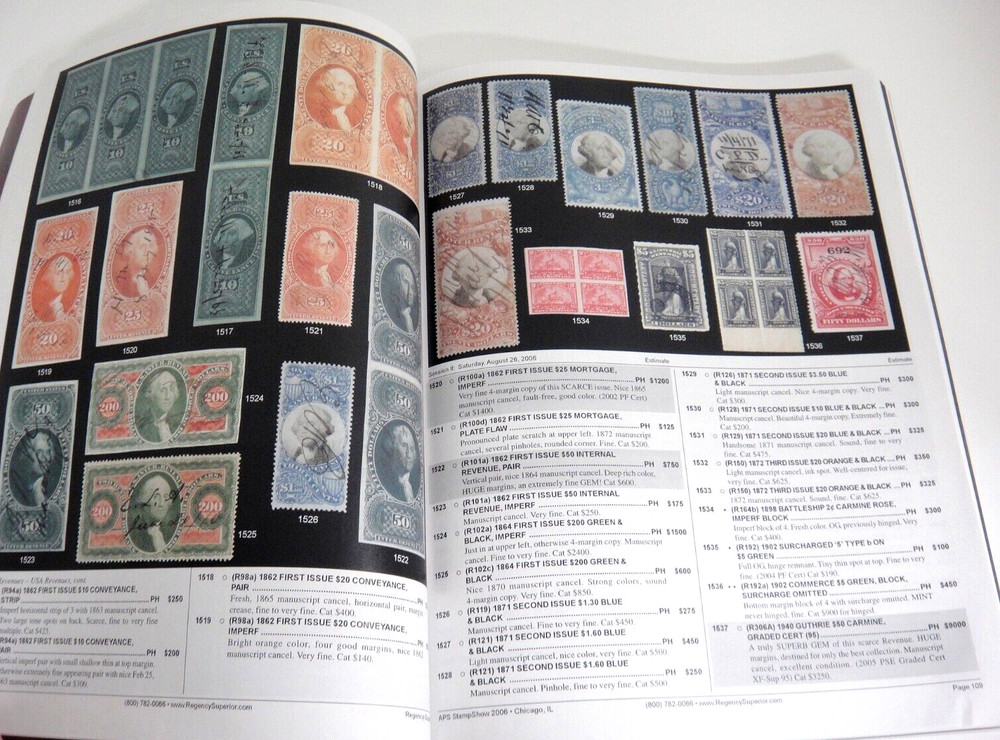 Regency Superior Stamp Auction Catalog 2006 Modern Errors Ducks Proofs Boer War