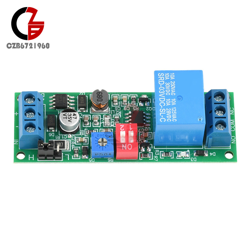 DC4-30V Power Adjustable Delay Relay Timer Control Module Trigger Delay Switch
