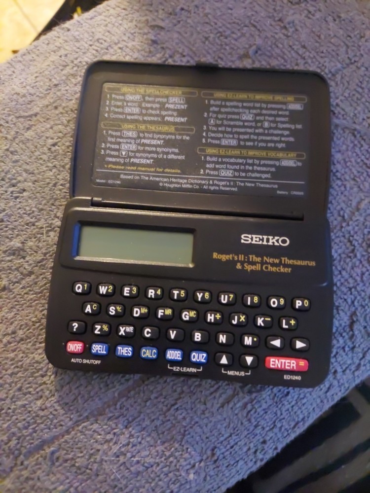 Seiko Instruments The New Thèsaurus & Spell Checker