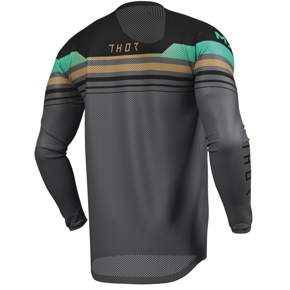 Thor Launchmode Vented Raptor Jersey - Black/Charcoal