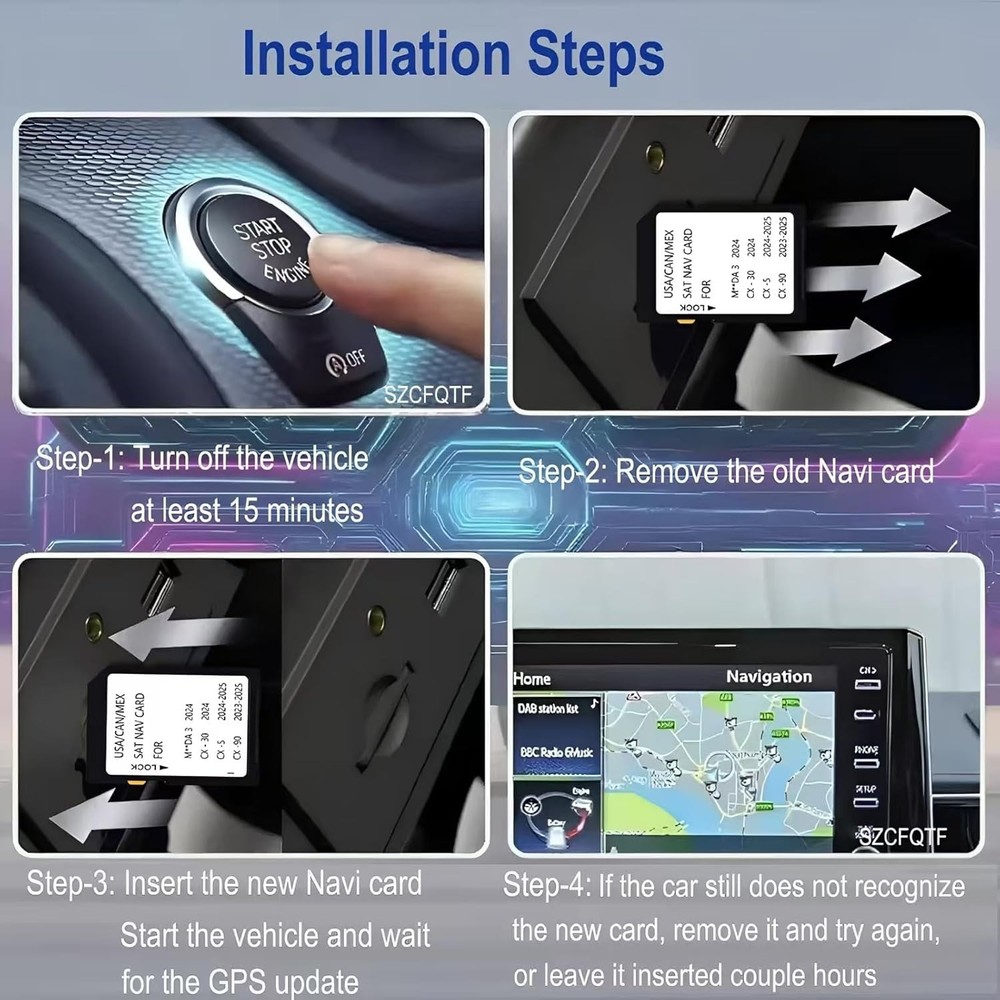 Mazda 2025-2026 Navigation Memory Card - Class 10 GPS Map Storage Solution