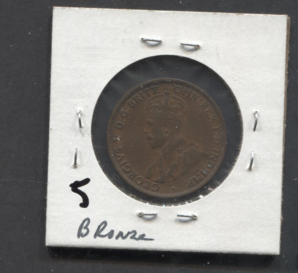 1929-Australia-VF+-KM-22-1/2 Penny