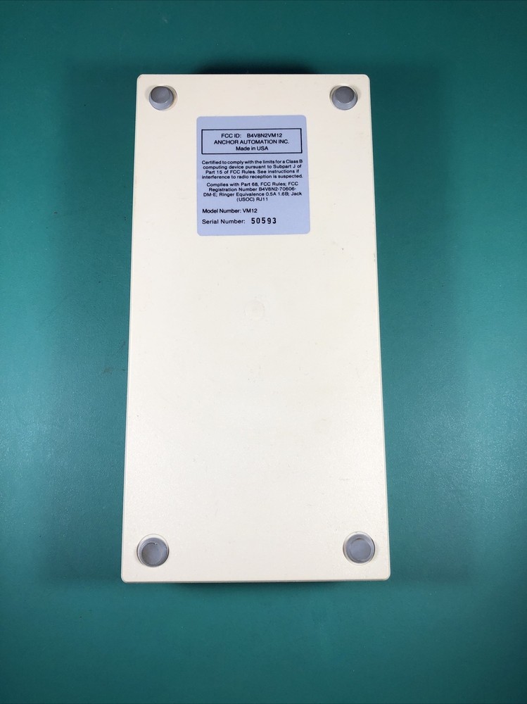 VOLKSMODEM 12 | Anchor Automation VM12 Modem With Cables | Powers On