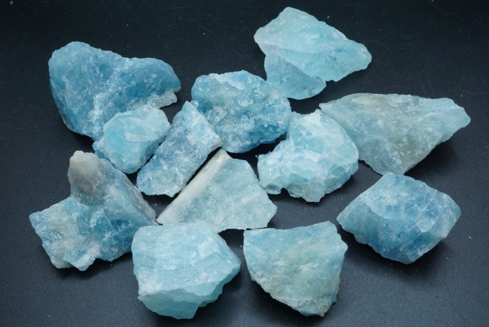 Aquamarine Collection 1/4 Lb Natural Blue Crystal 1st Quality Specimen Gemstones