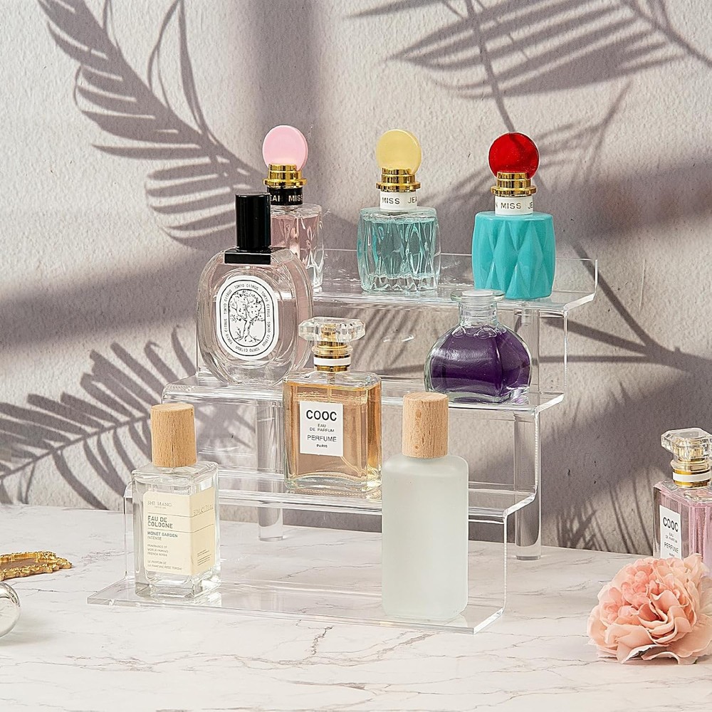 Multi-Functional 9 Inch Acrylic Riser - 4 Tier Tiered Display for Home Decor