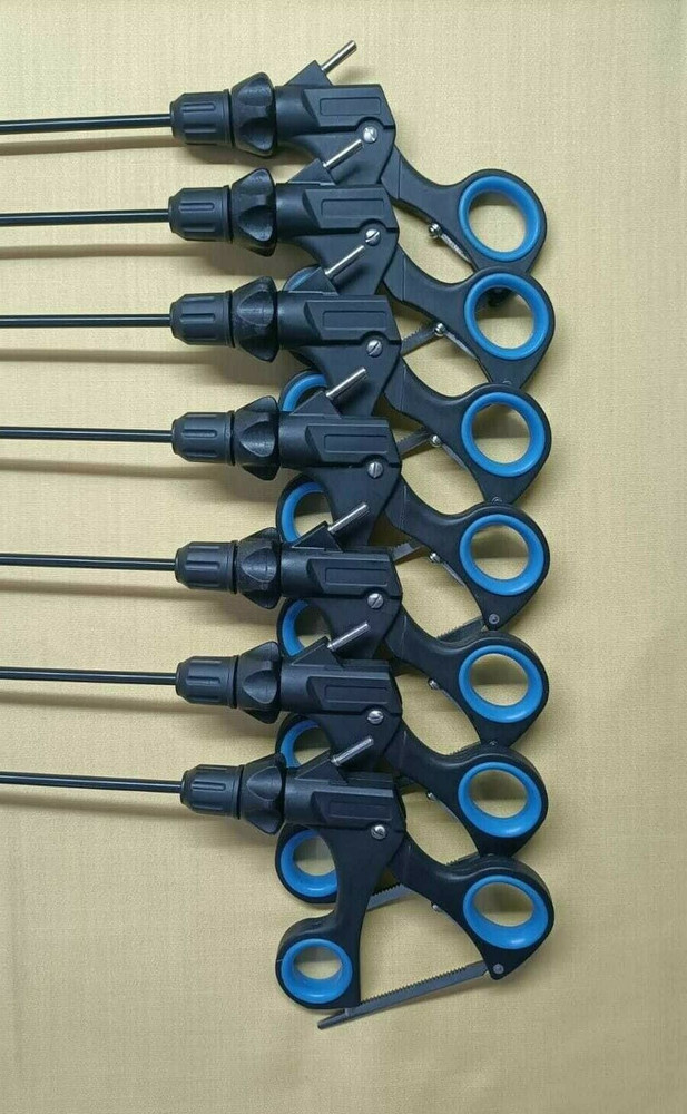7pc Laparoscopic Fenestrated Grasping Forceps 5mmx330mm Reusable Instruments