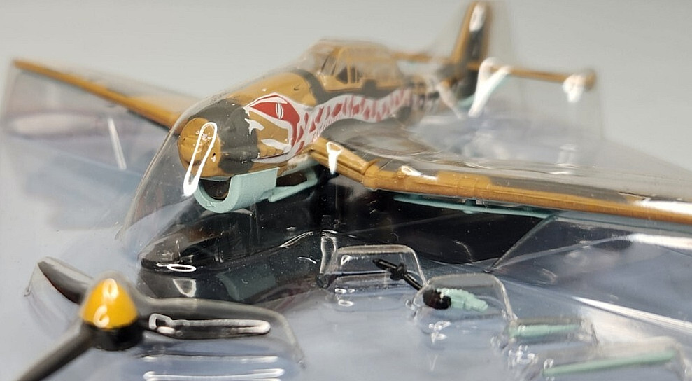 FABBRI PUBLISHING 1:100 JU87B-2 STUKA WW2 DIECAST AIRCRAFT PLANE W/STAND Z4
