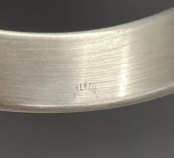 Sterling Silver Napkin Ring Name Engraved “Kristy”