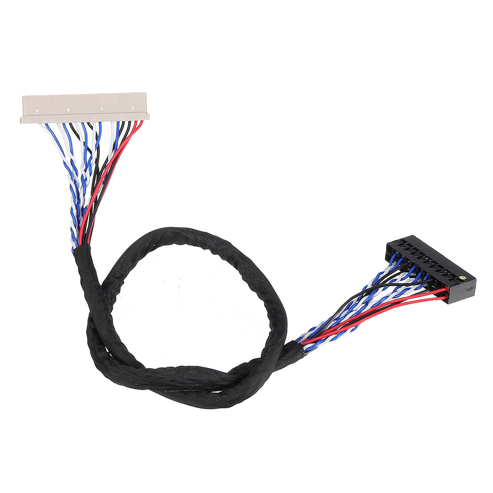 LVDS Cable DF14 20pin 1 Channel 8-bit LCD Panel Video Interface Connector D8 20P