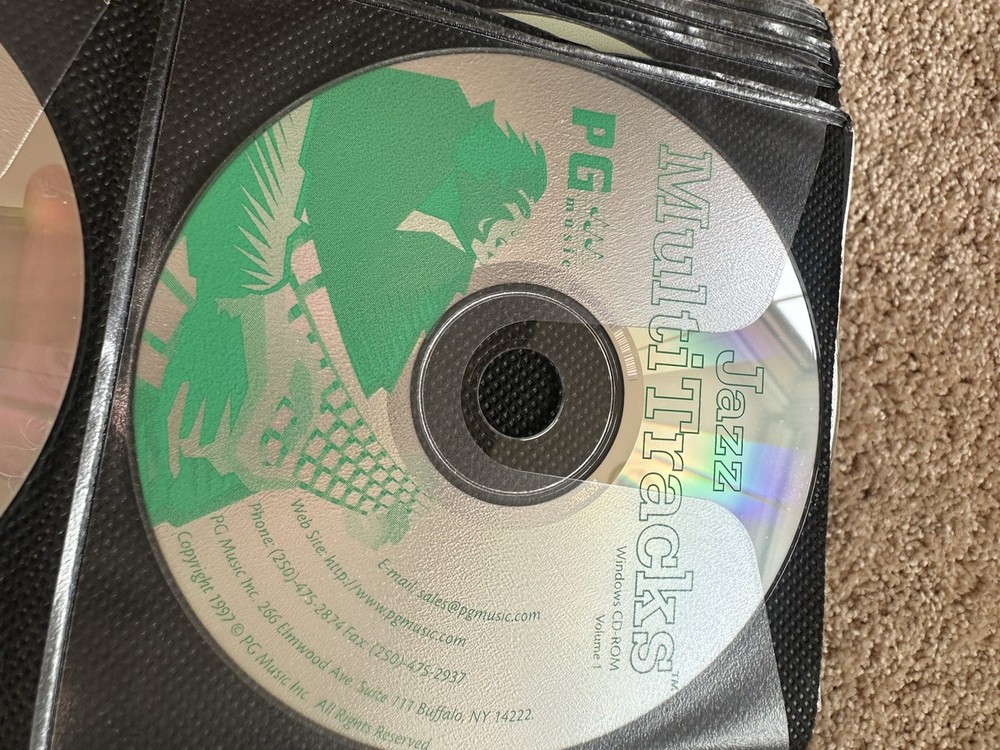 PG's Band in a box software disk set for music production