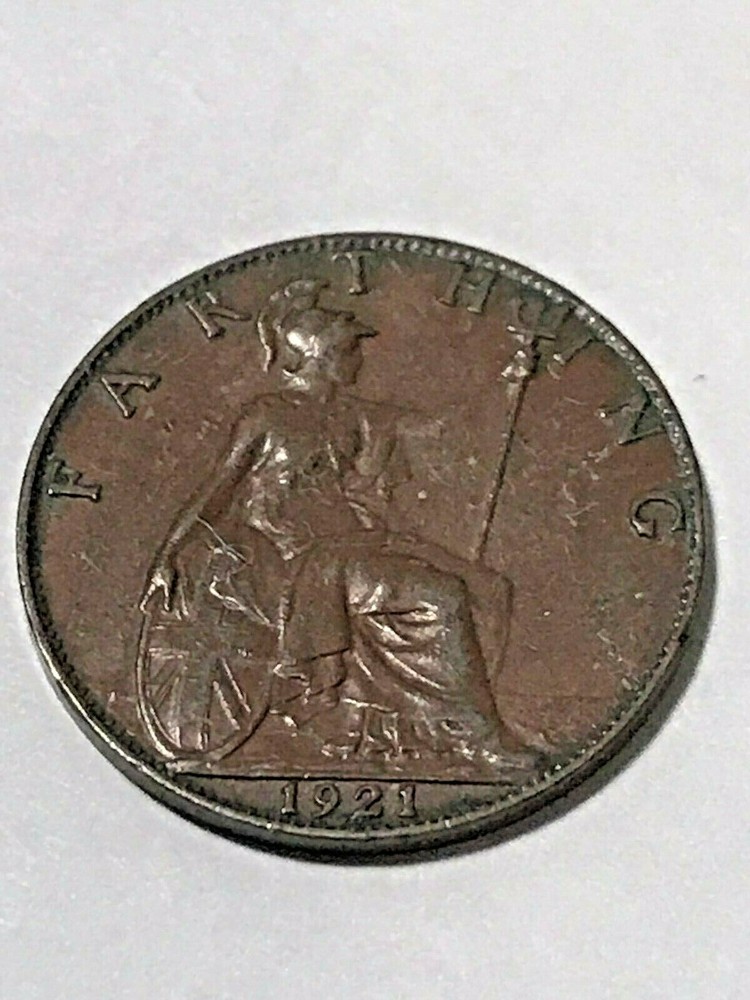 1921 Great Britain Farthing VF++ #19239