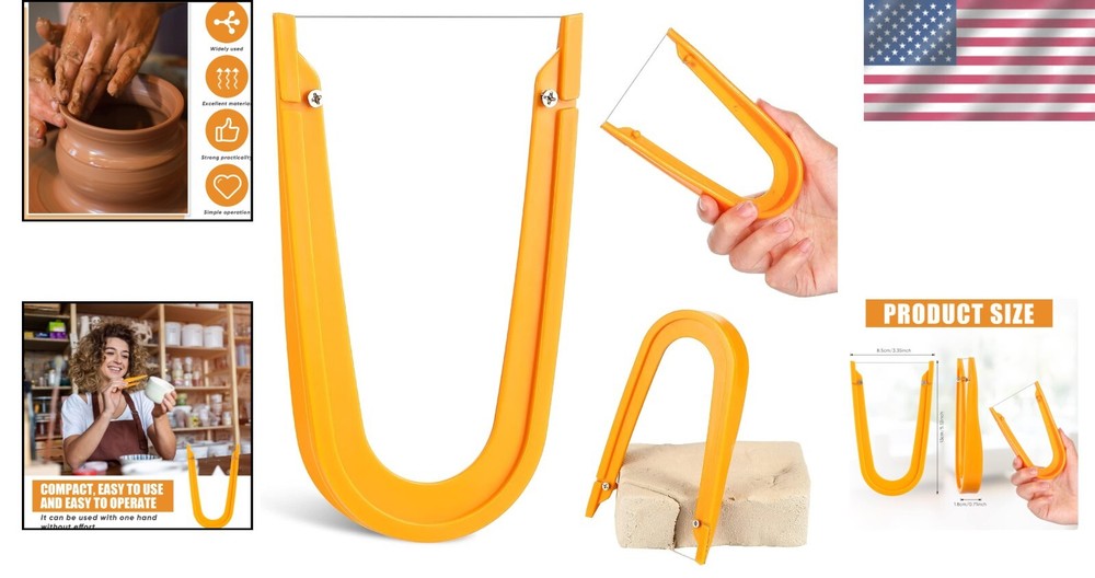 Lightweight 5.12" Ceramic Cutting Tool for Pottery Artists – Durable & Reliable