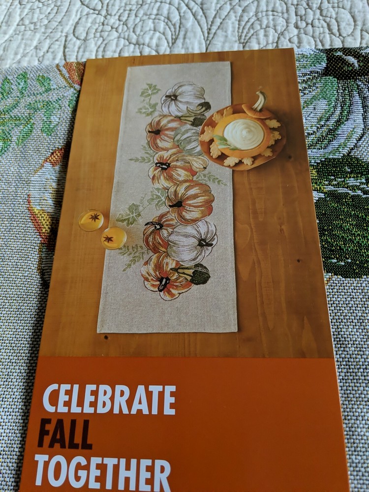 Celebrate Fall Together Table Runner New Free Ship