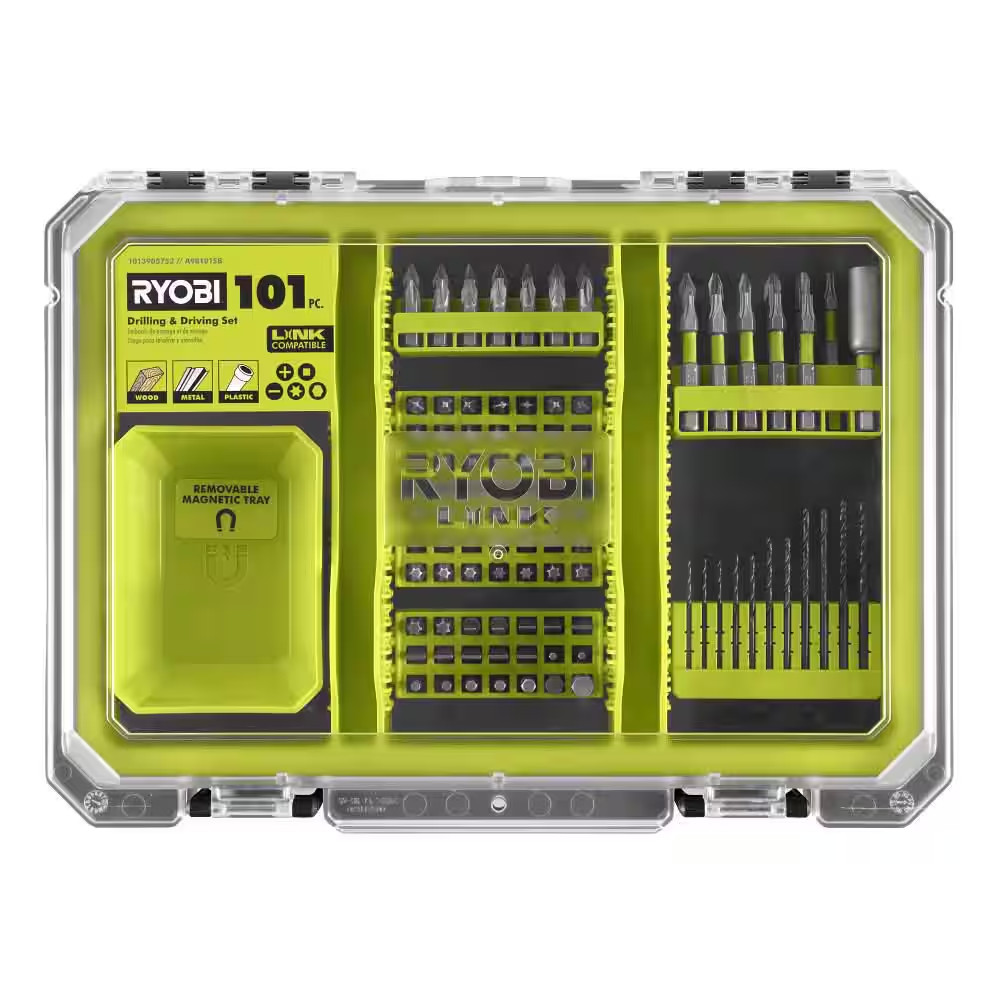 Drill & Drive Set (101-Piece) with Mag Tray, Tool Inserts, and LINK 💪