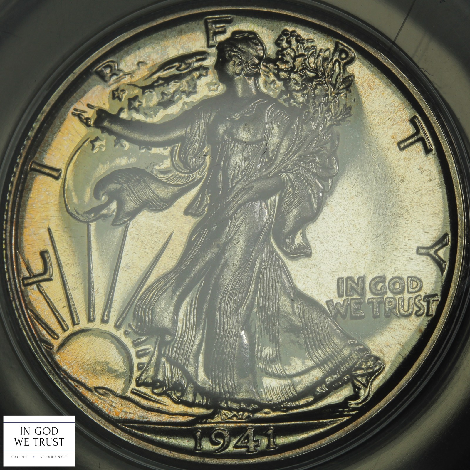 1941 PROOF Walking Liberty Silver Half Dollar 50C ANACS PR 64