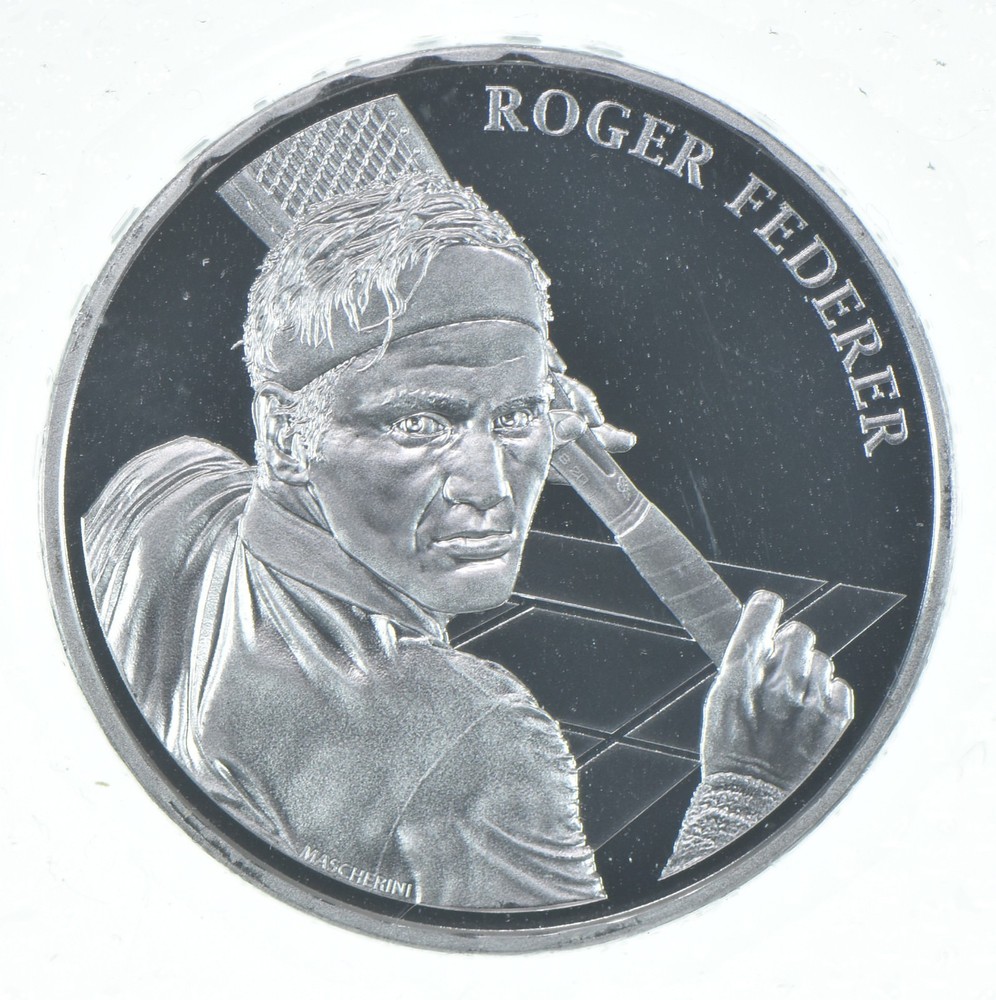 2020 Switzerland 20 Francs Silver Roger Federer