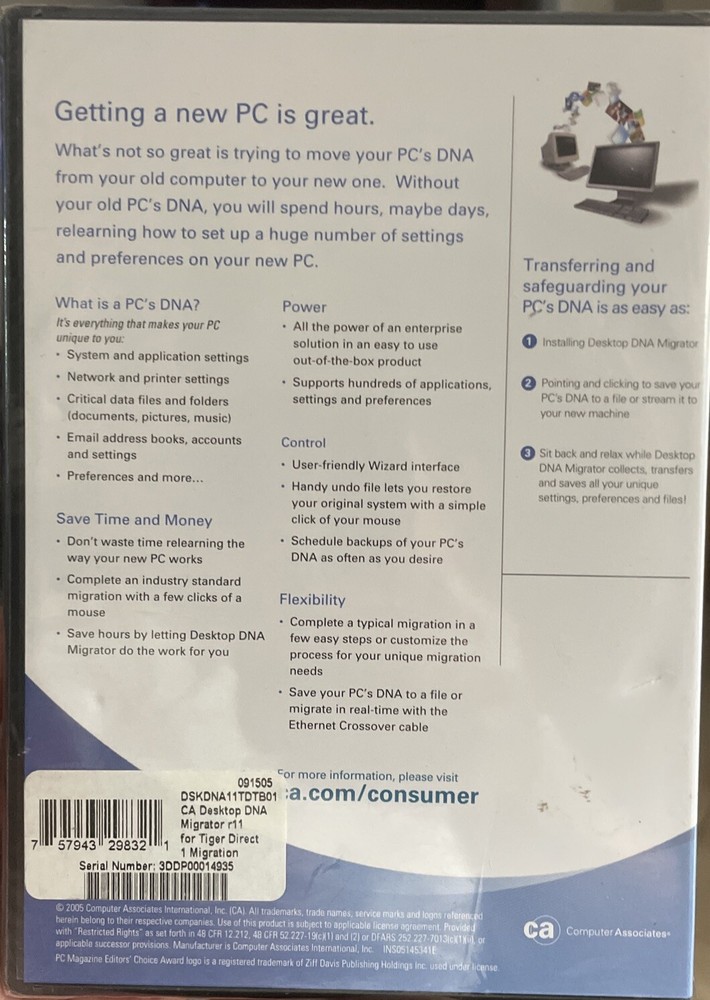 Computer Associates Desktop DNA Migrator Professional 4.7