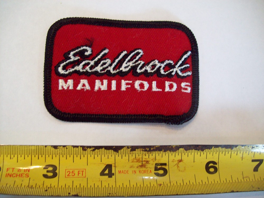 EDELBROCK MANIFOLDS  PATCH....